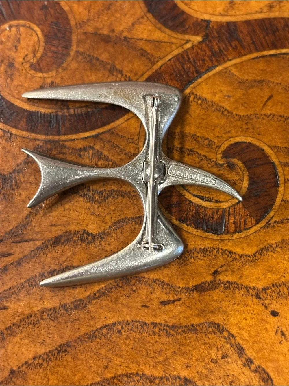 Silver tone Bird Brooch